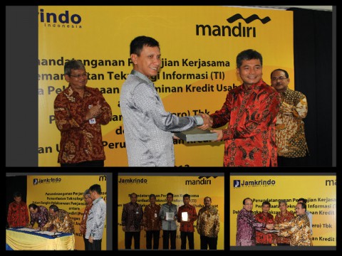 Perum Jamkrindo-Bank Mandiri Kerjasama Jamin KUR secara Online