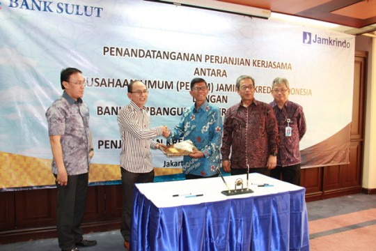 Jamkrindo- Bank Sulut Teken Kerja Sama Penjaminan Multiguna