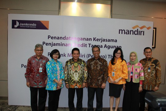 Jamkrindo-Mandiri Teken PKS Penjaminan Kredit KTA