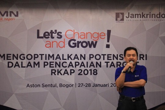 Dirut Perum Jamkrindo Randi Anto Gelorakan Semangat Perubahan