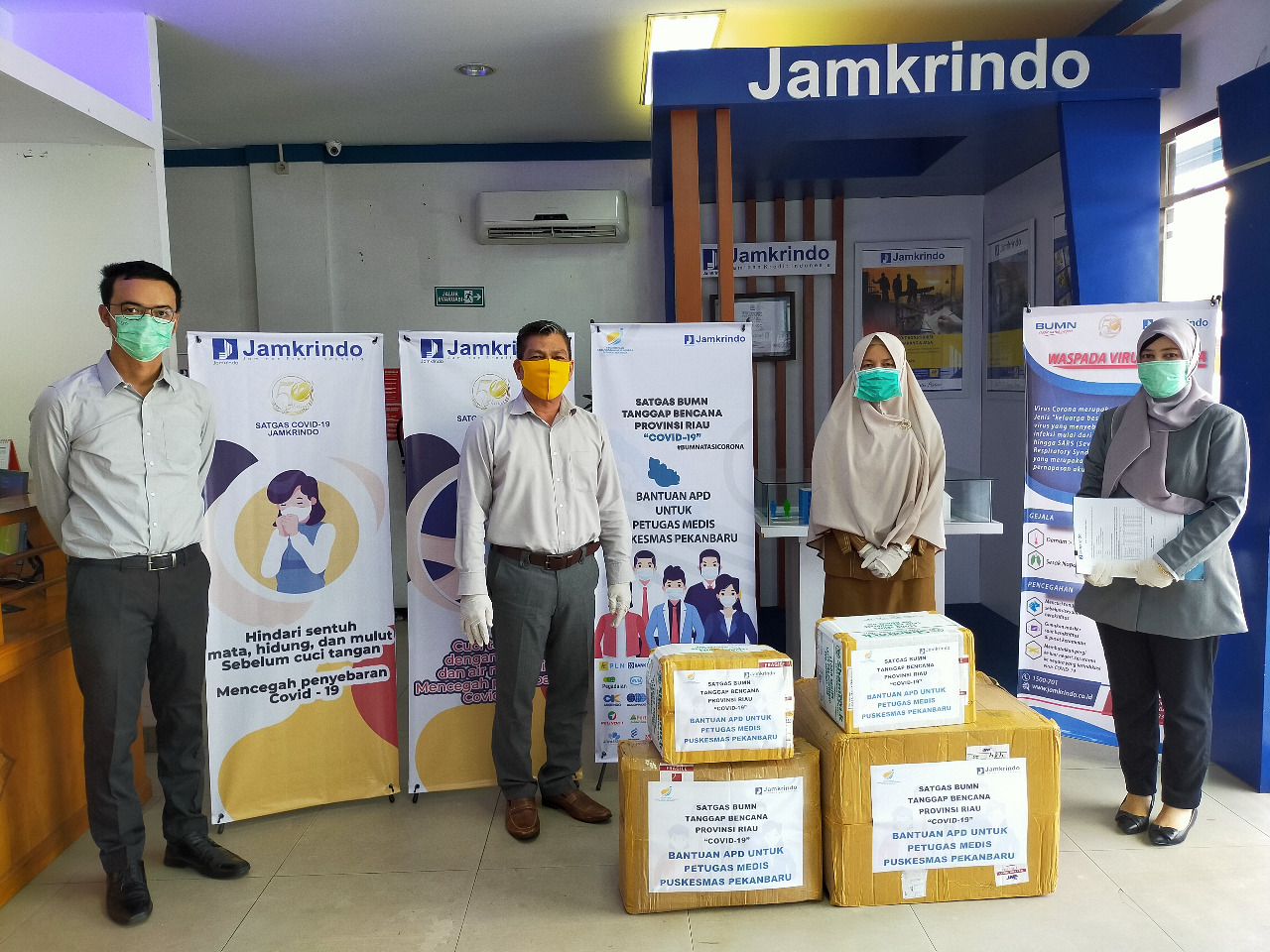 Jamkrindo Cabang Pangkalpinang Bantu Alat Kesehatan