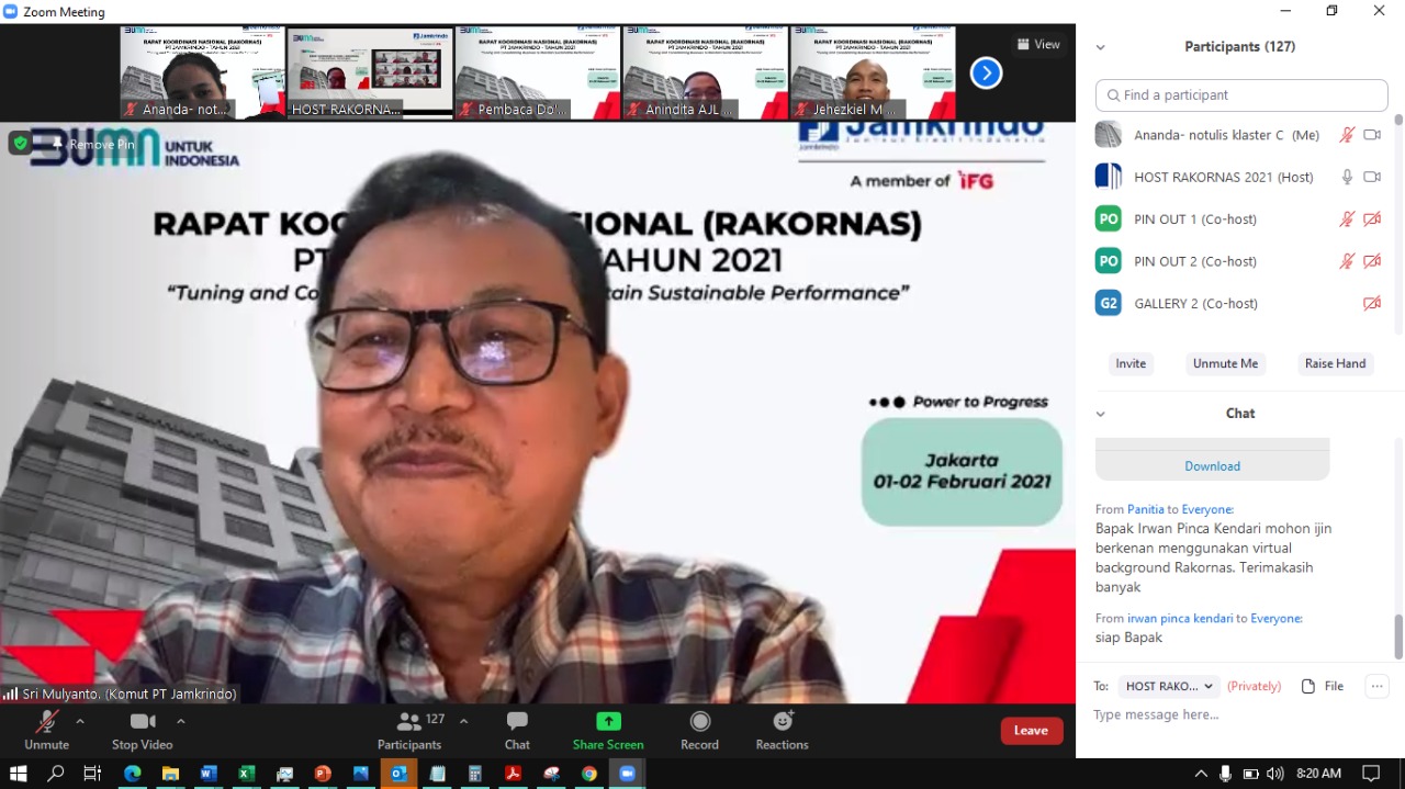 Rakornas 2021 Bertajuk “Tuning and Consolidating Business to Maintain Sustainable Performance”